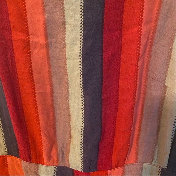 Anthropologie striped sundress ribbon tie back - Picture 7 of 9